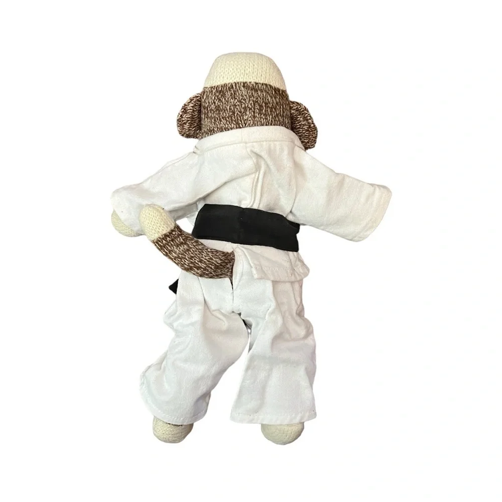 Vintage Stuffed‎ Sock Monkey with Kung Fu Outfit - Picture 2 of 3